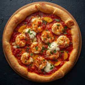 Pizza Garnelen
